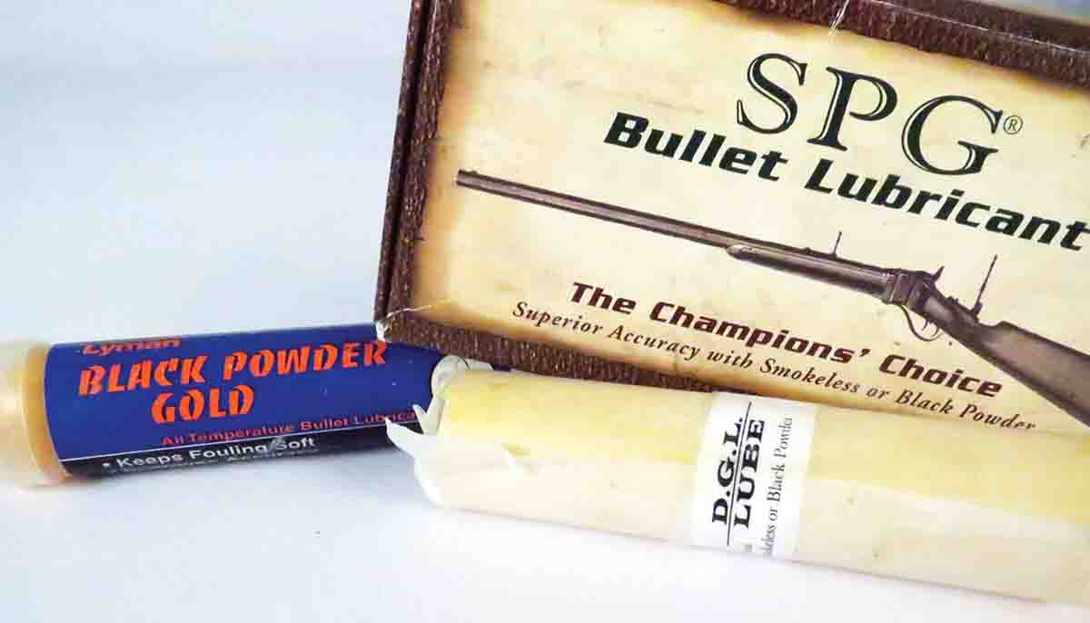 These are three Black Powder specific bullet lubricants with which Mike has had considerable experience.